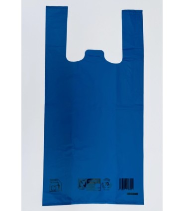 BOLSA ASA AZUL 42X53 AENOR HYBIS PAQUETE 1 KG.