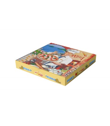 CAJA PIZZA ISCHIA 36X36X4 PAQUETE 100 UND.