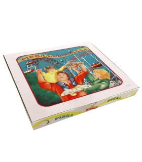 CAJA PIZZA FAMILY 46X46X5 PAQUETE 50 UND.