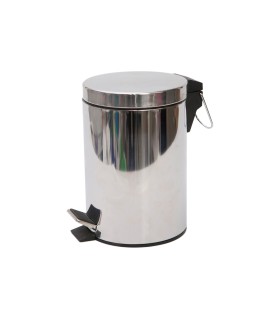 PAPELERA PEDAL INOX BRILLO 5LT H1020SSB