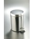 PAPELERA PEDAL INOX SATIN 5 LITROS