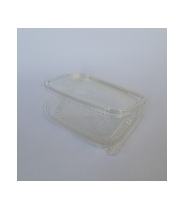 TARRINA BISAGRA PET 375 (BOCA 500) CAJA 600 UND.