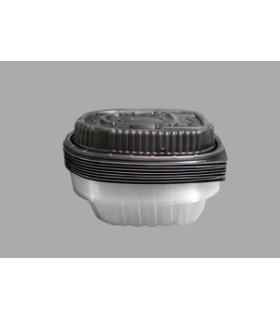 BANDEJA PP POLLO+TAPA R/3712 PAQ/12UND.