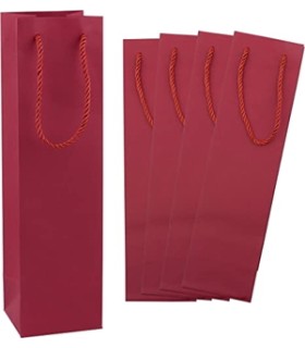 BOLSA PAPEL 1 BOTELLA COLOR/CORDON UND.