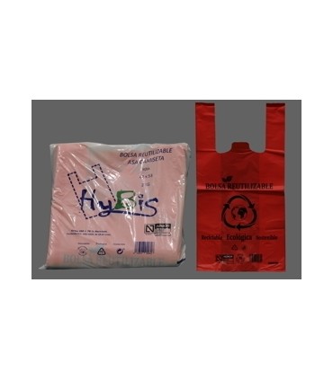 BOLSA ASA ROJA 42X53 AENOR HYBIS PAQ/2 KG.