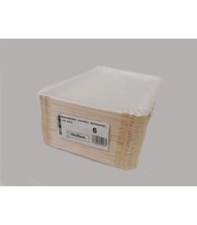 BANDEJA CARTON FOLDING N6 18X25 PAQ/100