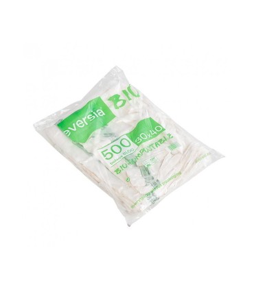 BLOCK COMPOSTABLE 30X40 TRANSP. PAQ/500