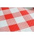 MANTEL PAPEL CUADRO ROJO 1X1 C/400