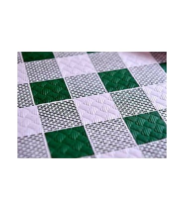 MANTEL PAPEL CUADRO VERDE 1X1 C/400