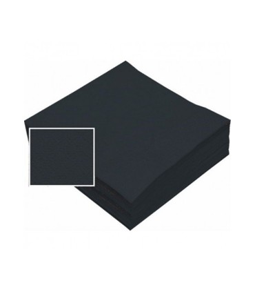 SERVILLETA 40X40 PP NEGRA LM 50SV C/24