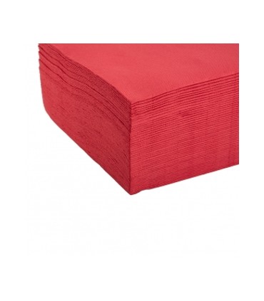 SERVILLETA 40X40 PP ROJA LM 50SV C/24