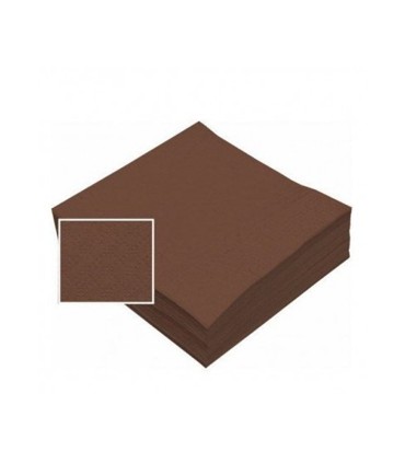 SERVILLETA 40X40 MARRON 2CP 50SV C/24