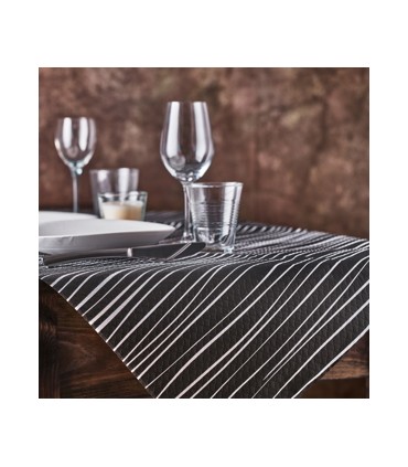 MANTEL PAPEL NEGRO KENIA 120X120 C/300