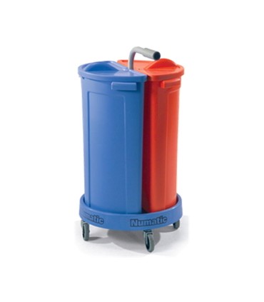 CARRO REDONDO 2CUBOS 70L NUMATIC