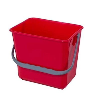 CUBETA ROJA 18X25X23 CM 8 LITROS