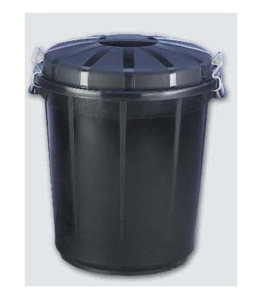 BARREÑO INDUSTRIAL NEGRO 70 L