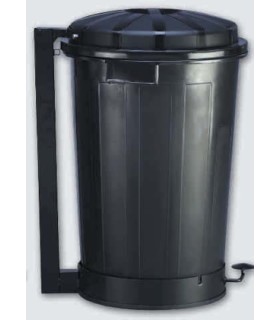 CUBO BASURA PEDAL NEGRO GOLIAT 95 L