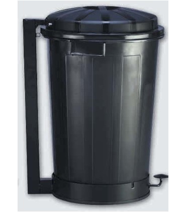 CUBO BASURA PEDAL NEGRO GOLIAT 95 L