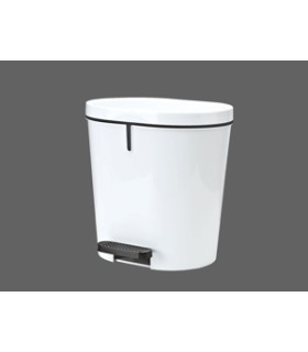 CUBO BASURA PEDAL OVAL PEDALBIN 8L
