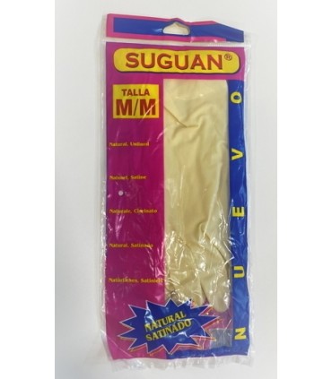 GUANTE SATINADO NATURAL SUGUAN T/M PAR