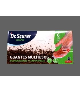 GUANTE COMPOSTABLE TTE. T-L PAQ/100