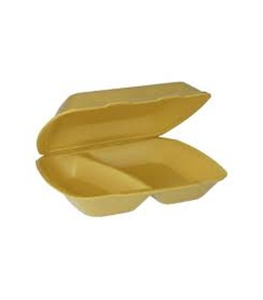 ENVASE BISAGRA POREX 2 COMPART.** C/200