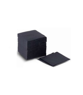 SERVILLETA 20X20 NEGRA 2CP 100SV CAJA 24 PAQUETES