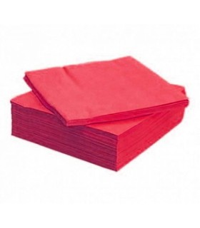 SERVILLETA 40X40 ROJA 2 CP 50SV CAJA 24 PAQUETES
