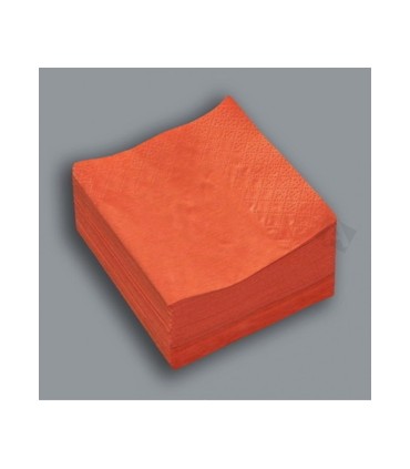 SERVILLETA 20X20 NARANJA 2CP 100SV CAJA 24 PAQUETES