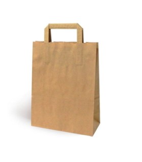 BOLSA ASA PLANA KRAFT TAKE AWAY 32+21X26 C/250