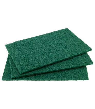 ESTROPAJO FIBRA VERDE 15X20 PACK 3 UND.