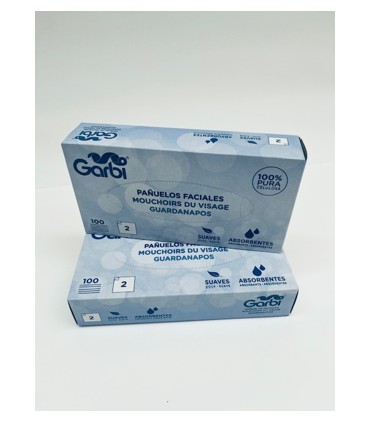 PAÑUELO FACIAL 2 CAPAS PAQUETE 100 UND.